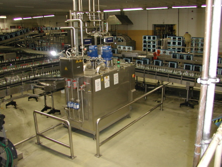Laugenfiltration an einer Flaschenreinigungsmaschine